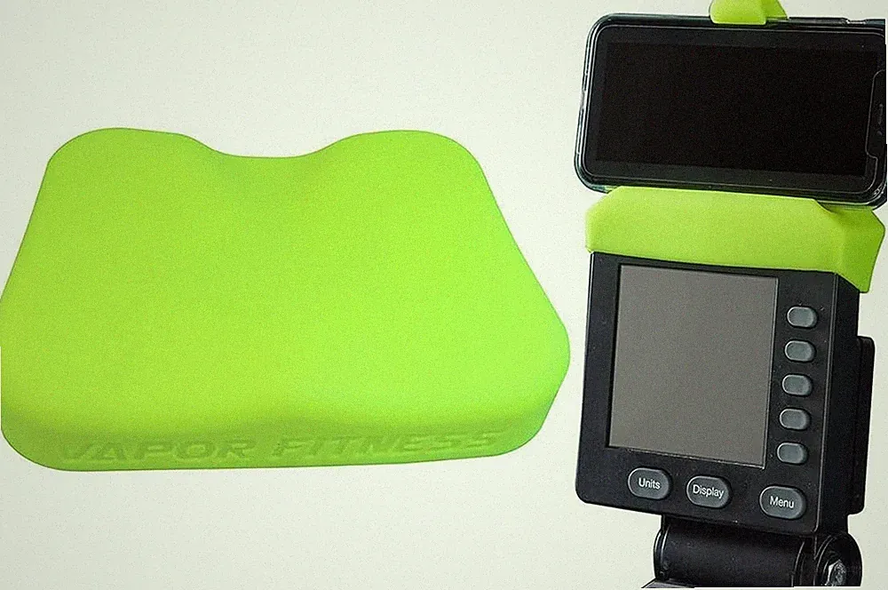Yellow Phone Holder & Silicone Seat Cover for Concept 2 Rowing Machine