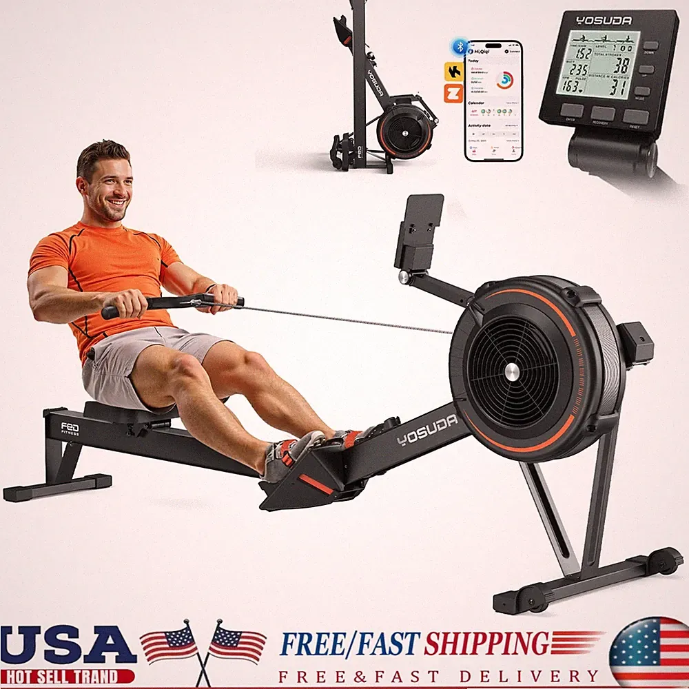 YOSUDA Air Resistance Professional Indoor Rowing Machine Workout Exercise Gym