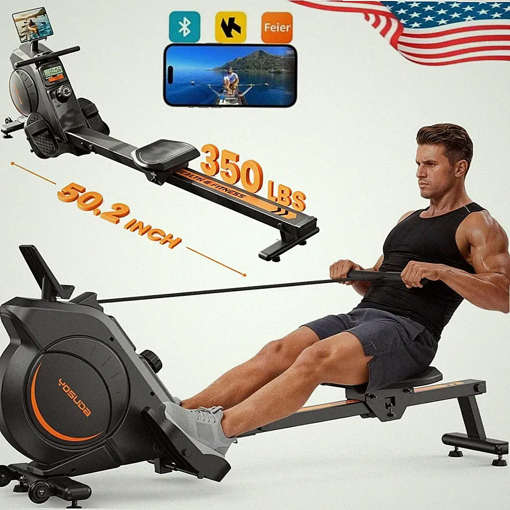 YOSUDA Magnetic Rowing Machine 16 Levels Cardio Home Gym Exercise Equipment