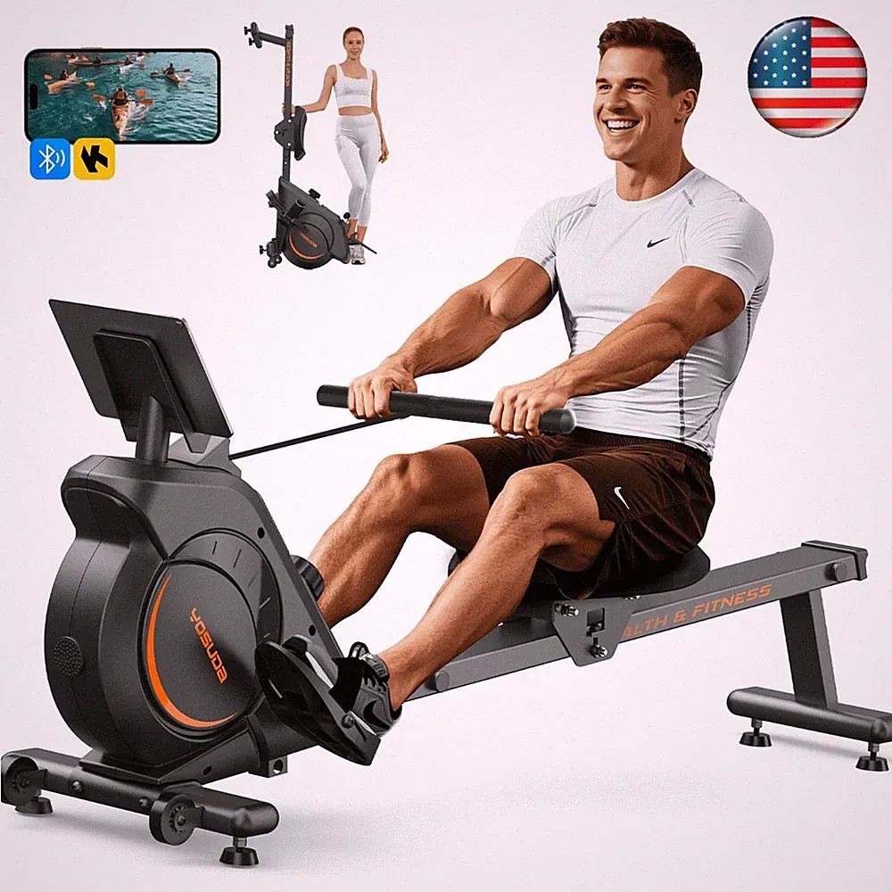 YOSUDA Magnetic Rowing Machine 16 Levels of Quiet Resistance For Home Gym