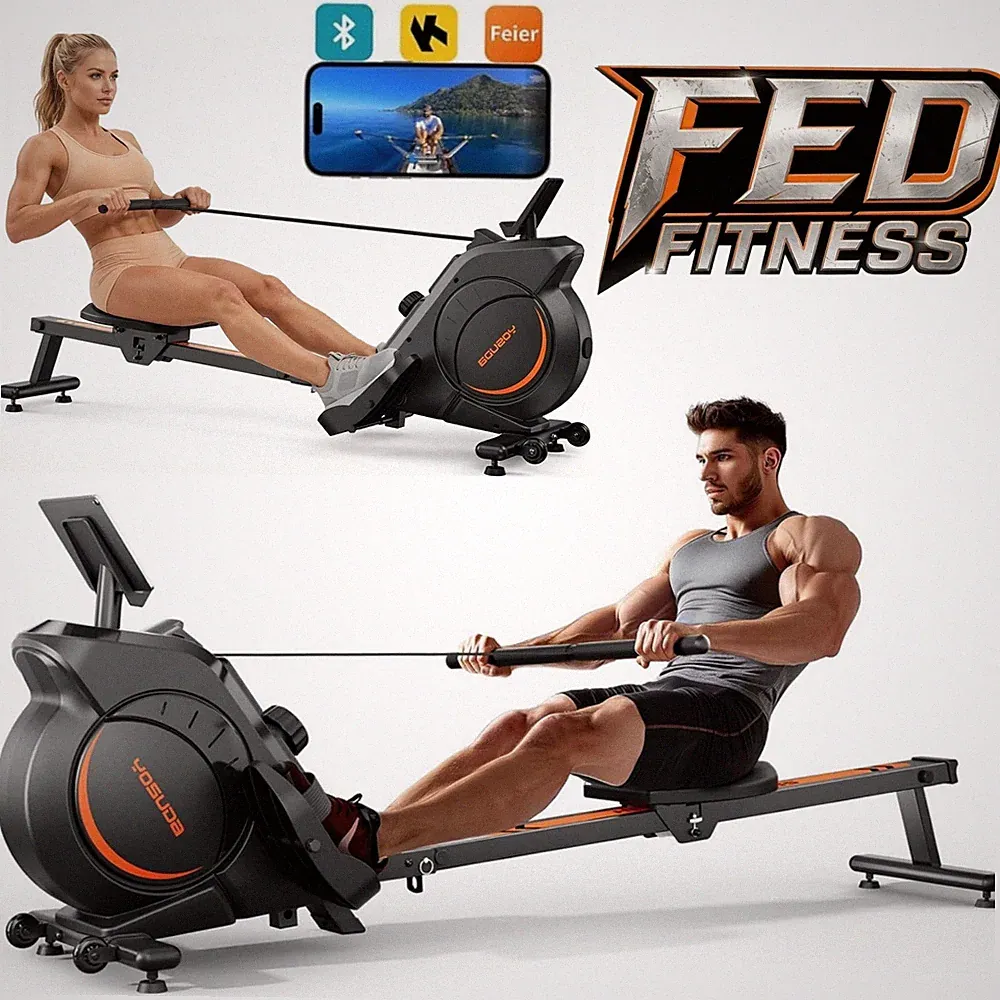 YOSUDA Magnetic Rowing Machine Rower 16 Levels Cardio Home Exercise Equipment