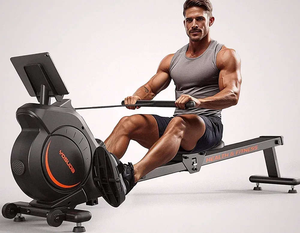 YOSUDA Magnetic Rowing Machine Rower for Home 16-Level Resistance Cardio Workout