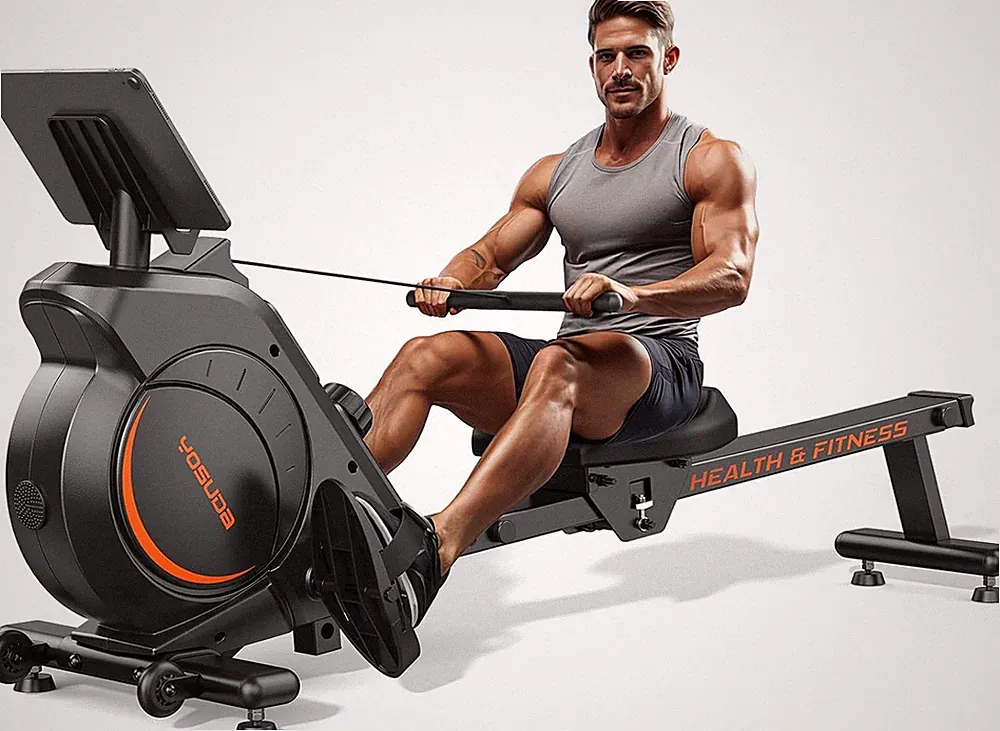 YOSUDA Magnetic/Water Rowing Machine for Home - Rower Machine Use with Bluetooth