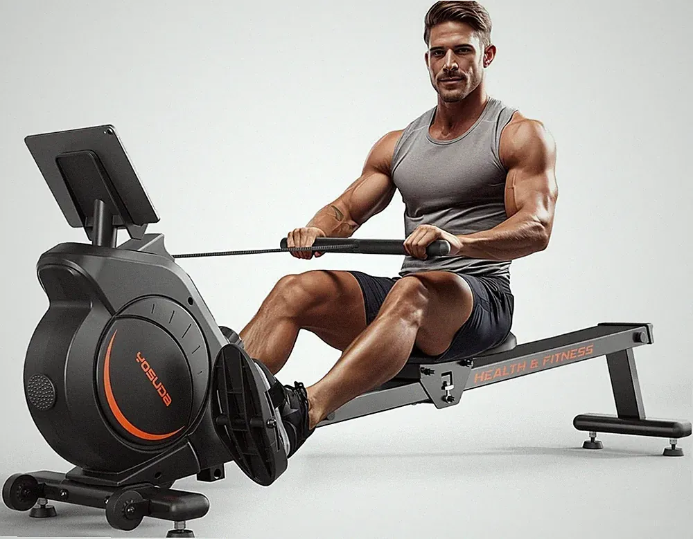 YOSUDA Magnetic Water Rowing Machine with Bluetooth