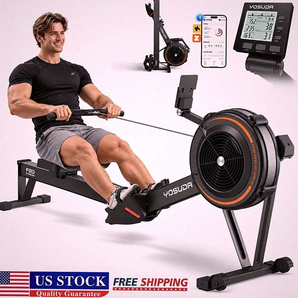 YOSUDA R2 Air Resistance Professional Indoor Rowing Machine Workout Exercise NEW