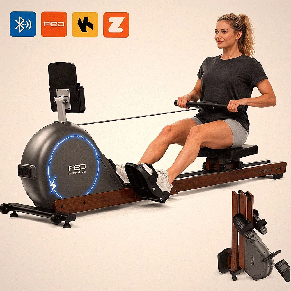 YOSUDA Self-Powered Rowing Machine, 32 Levels Resistance Magnetic Rower for Home