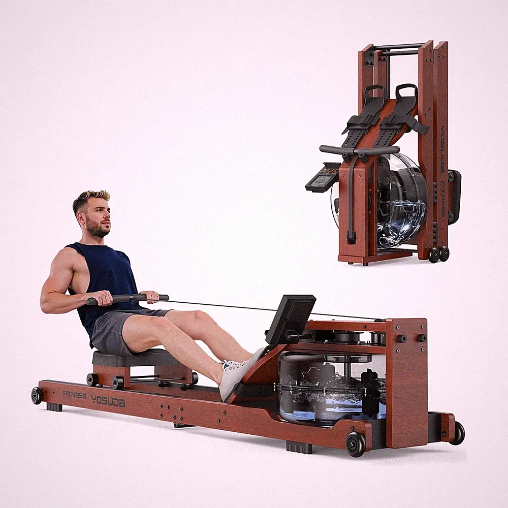 YOSUDA Water Rowing Machines for Home Use- Foldable Rower Machine 400LBS Weig...