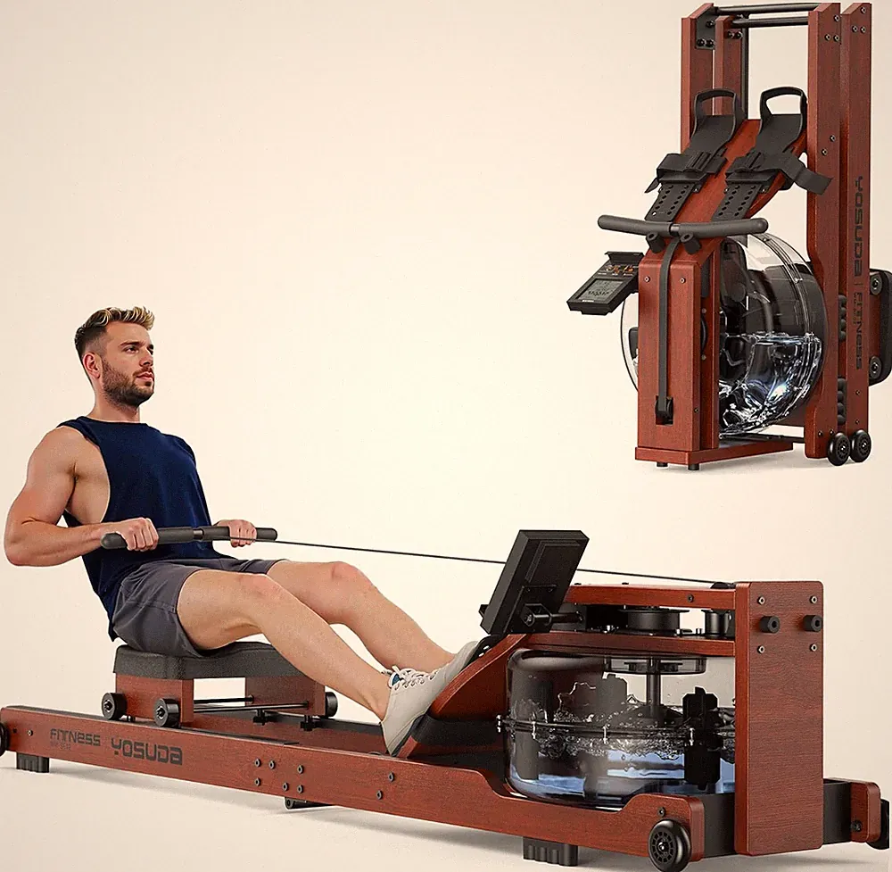 YOSUDA Water Rowing Machines for Home Use- Foldable Rower Machine 400LBS Weight