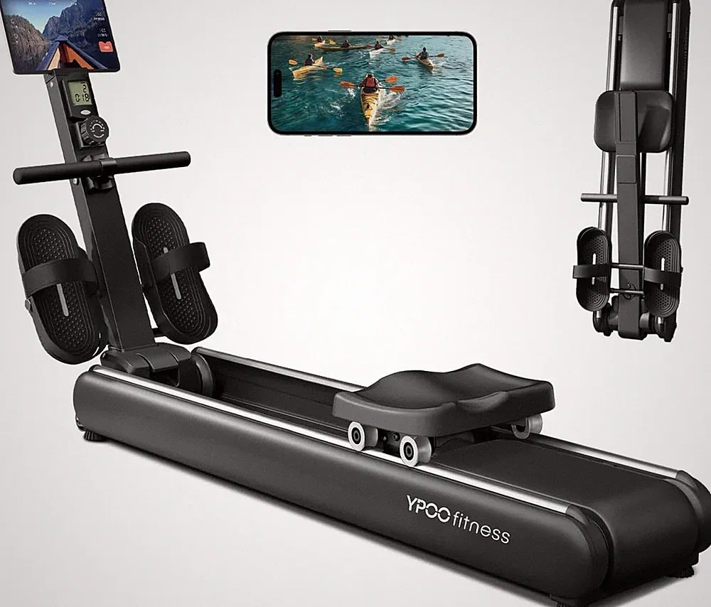 YPOO Foldable Magnetic Rowing Machine 16 Levels Bluetooth Rower - Barely Used